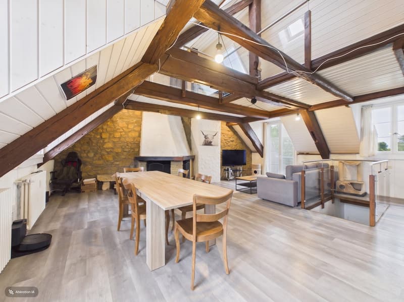 Charmant appartement en attique de 3,5 pièces à Colombier NE (3)
