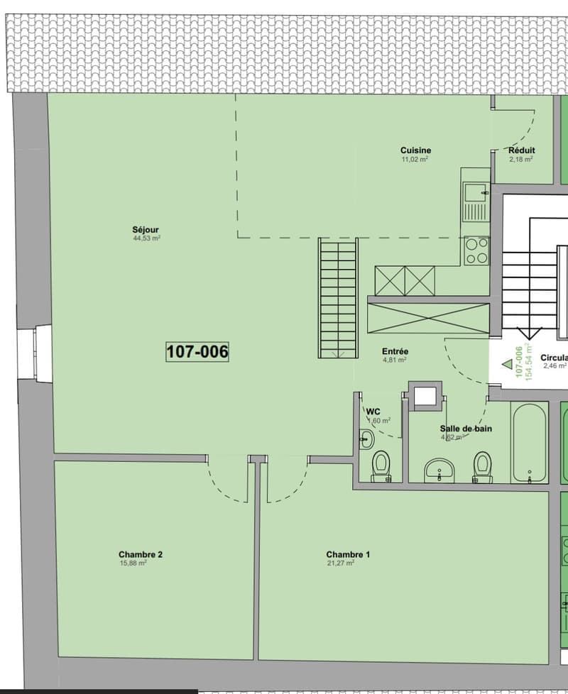 Magnifique 5.5 pièces en duplex à Courtételle (12)