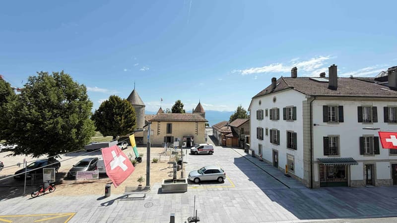 Historic Duplex in the Heart of Rolle — Château and Lake Views, Private Garden (1)
