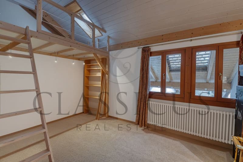 Chambre avec mezzanine
