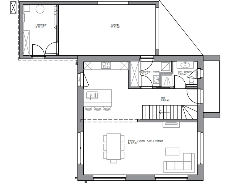 Charmante maison individuelle de 5.5 pièces à Bassecourt (18)
