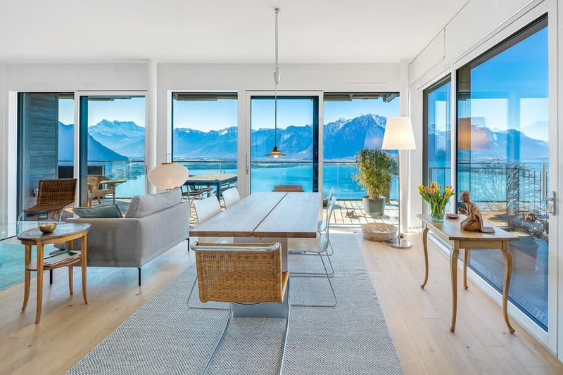 Exceptionnel appartement sur les hauts de Montreux avec vue panoramique sur le lac (2)