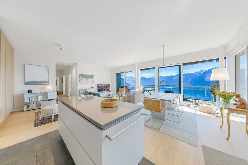 Exceptionnel appartement sur les hauts de Montreux avec vue panoramique sur le lac (5)