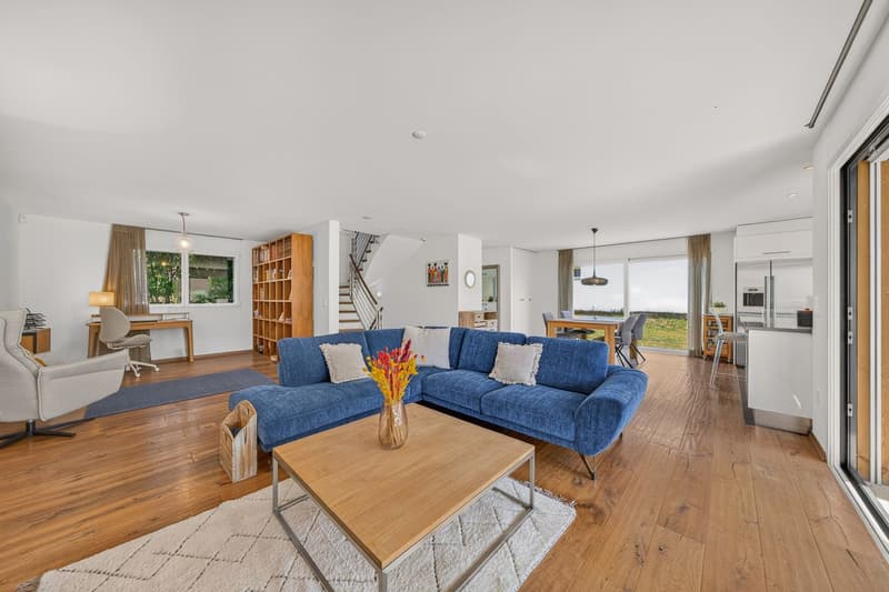 Appartement en duplex avec jardin et grand disponible, à 15 minutes de Lausanne (4)