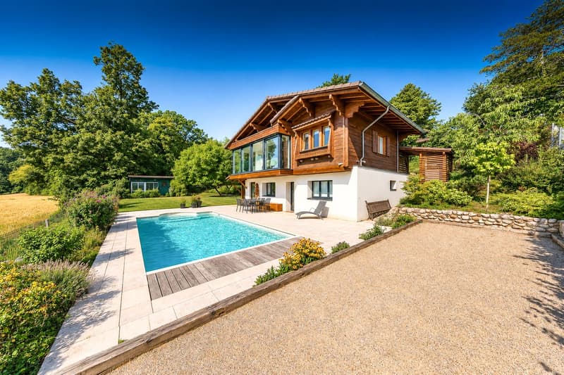 Très belle villa avec vue panoramique sur le lac & le Mt-Blanc! (1)