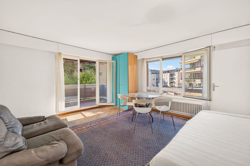 Studio avec grand balcon à deux pas du lac (4)