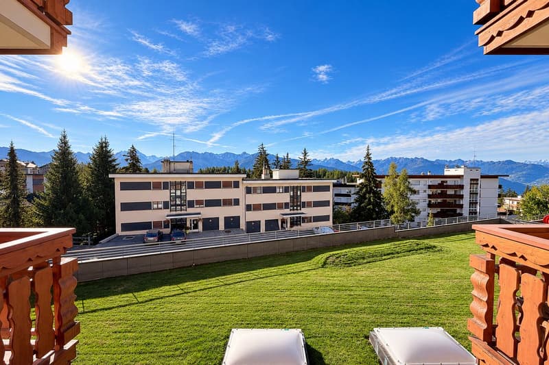 Magnifique appartement rénové, baigné de lumière avec balcon offrant une vue sur les montagnes (10)