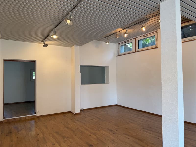 Local commercial polyvalent de 122m2 avec sous-sol et parkings (2)