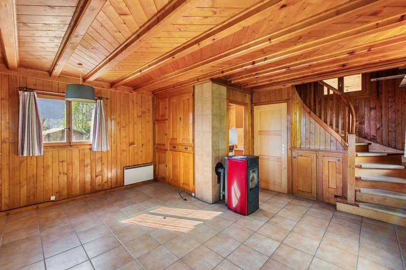 Chalet au coeur des Marécottes, à proximité immédiate de la station avec grand terrain (5)