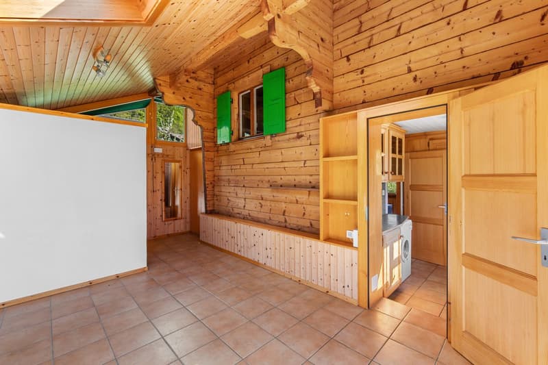 Chalet au coeur des Marécottes, à proximité immédiate de la station avec grand terrain (7)
