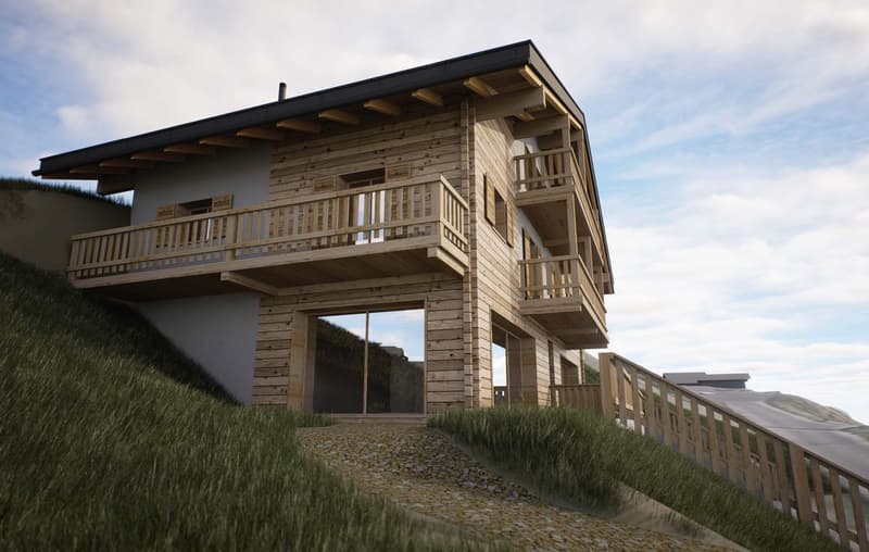 Mase - Projet de chalet de 3 appartements avec permis en force (5)