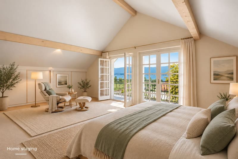 Villa de caractère avec vue panoramique sur le lac Léman, à deux pas de Genève (9)