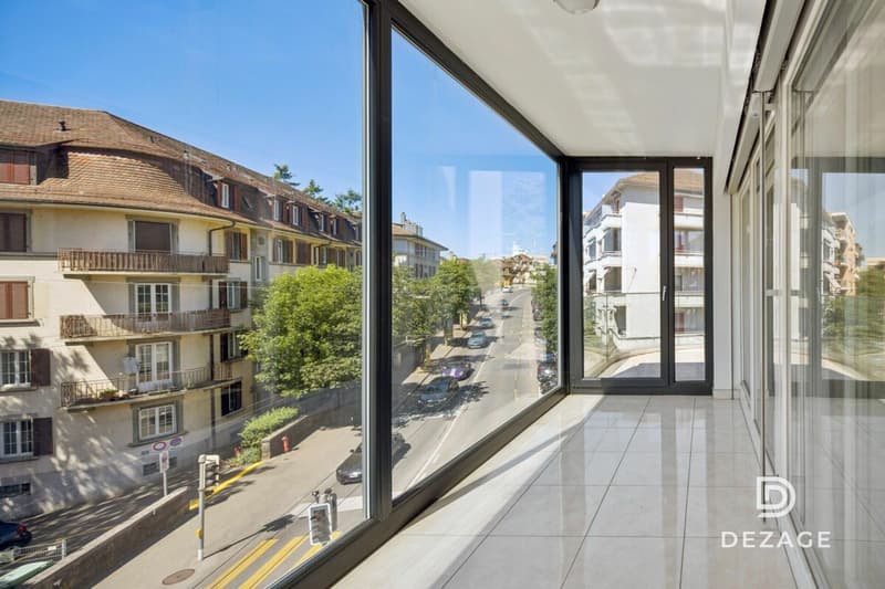 Duplex traversant de 4.5 pièces (3 chambres, 3 sdb) avec ascenseur privatif et orientation Sud (8)