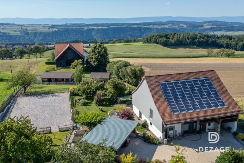 Ferme rénovée avec installations équestres et revenu énergétique à 5 min de Lucens (3)