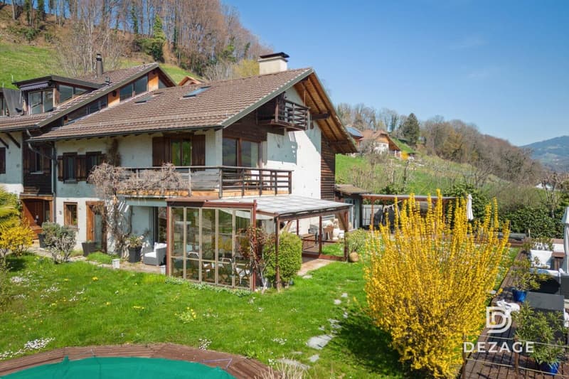 Propriété rare avec vue panoramique, jardin clos et piscine à seulement 9 minutes de Vevey ! (3)