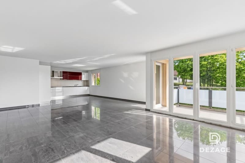 Grand appartement familial avec balcon couvert et vue sur le château d'Oron ! (1)