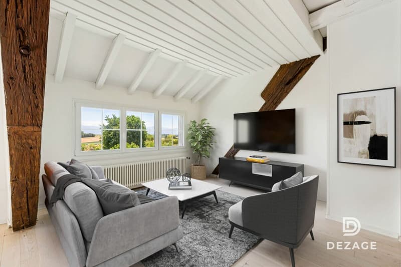 Appartement de caractère avec vue panoramique et jardin au coeur du village ! (3)