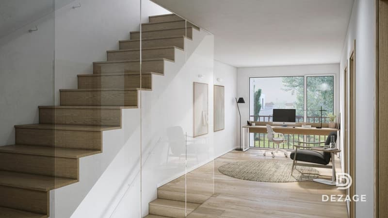 Villa d'architecte familiale à 5 minutes de la gare de Nyon - Villa 1 (4)