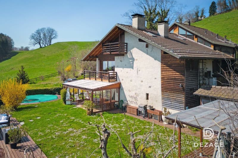 Maison familiale à moins de 10 minutes du centre de Vevey : Calme, nature et vue panoramique (2)
