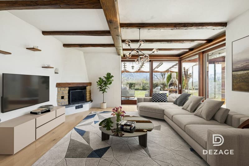 Maison familiale à moins de 10 minutes du centre de Vevey : Calme, nature et vue panoramique (13)