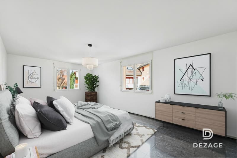 Appartement traversant aux volumes exceptionnels : 4 chambres et garage-box ! (7)