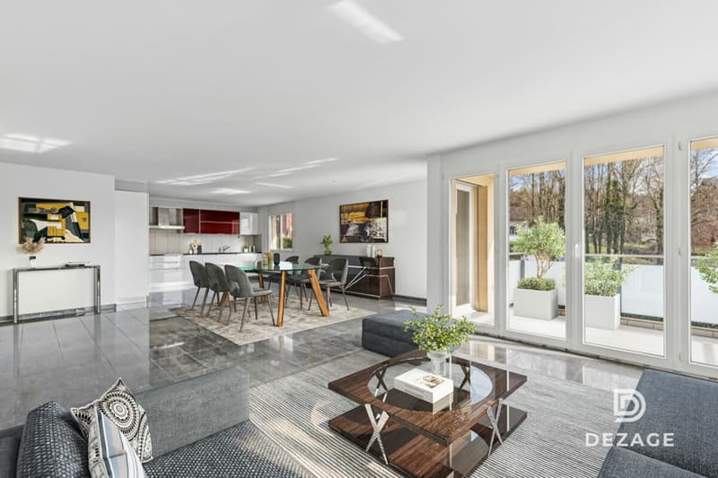 Grand appartement familial avec balcon couvert et vue sur le château d'Oron ! (4)