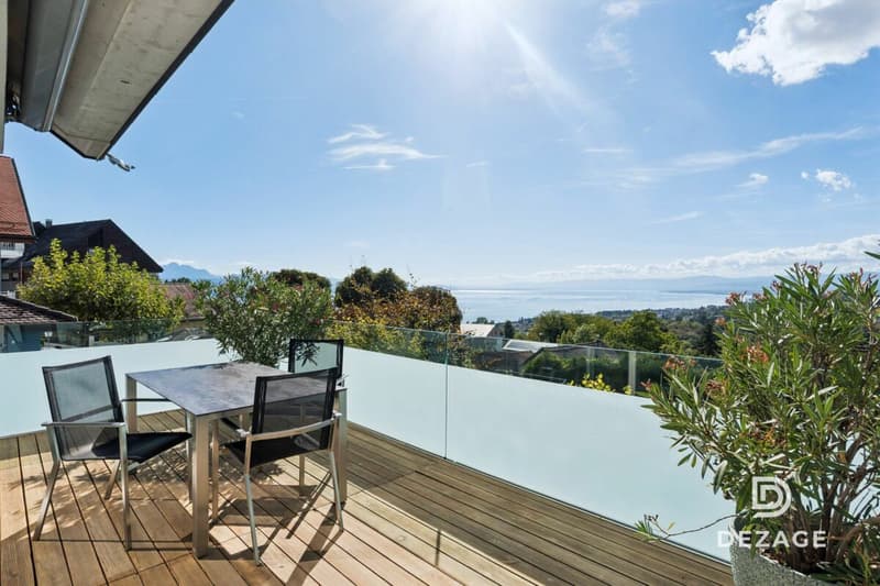 Magnifique duplex esprit maison avec ascenseur direct, jardin et vue imprenable sur le Lac ! (2)