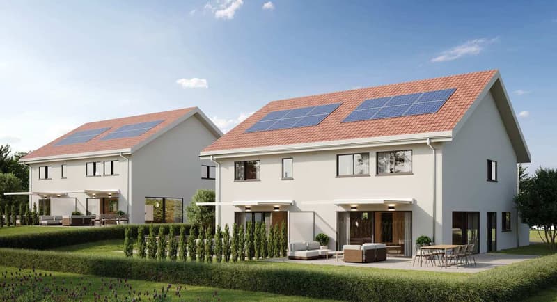 Villa neuve sur plan dans un espace verdoyant (5)