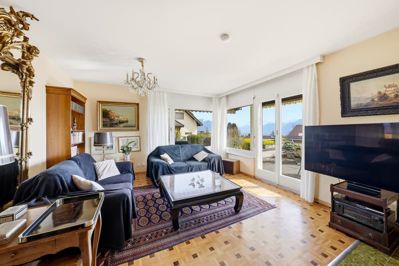 Appartement de 4,5 pièces avec jardin, vue lac et montagnes (5)