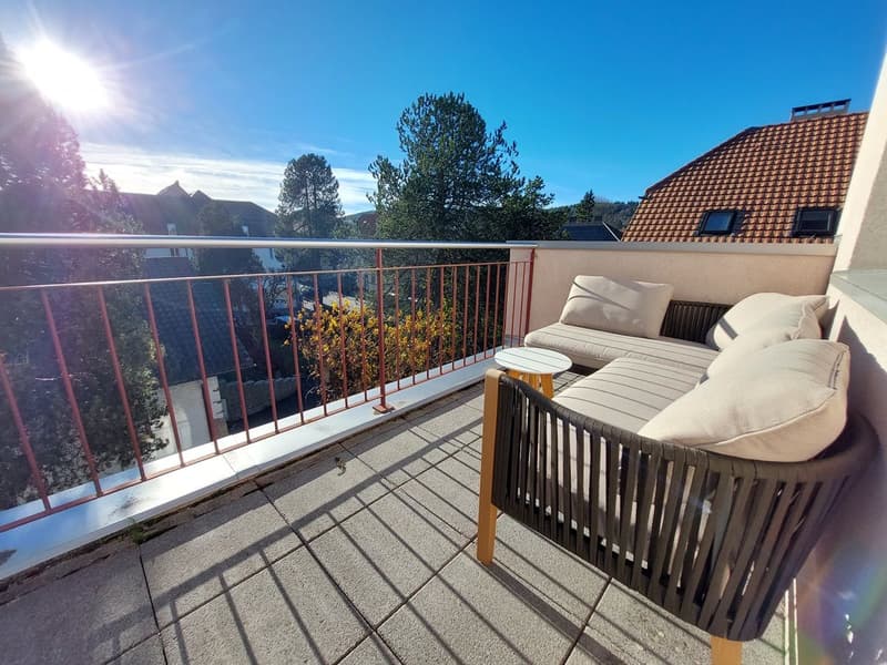 Appartement en attique bénéficiant d'une spacieuse terrasse et d'un garage double (3)
