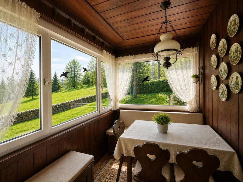 Deux chalets implantés sur une vaste parcelle ensoleillée (4)
