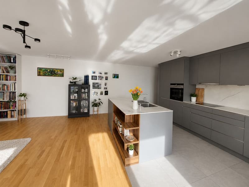 Superbe appartement moderne de 4,5 pièces avec grande terrasse, vue lac et Alpes (7)