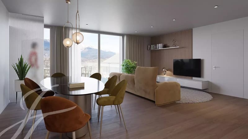 New apartment of 2.5 rooms close to Sion (1)