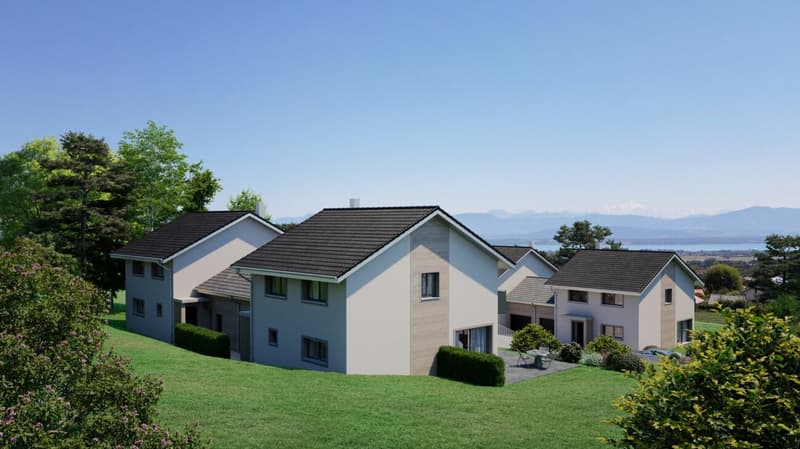 4 villas contemporaines avec vue panoramique sur le lac et les Alpes (6)