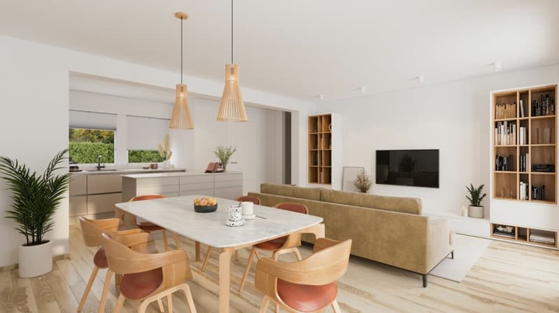 Ambiance chaleureuse pour ce duplex avec terrasse et balcon (2)