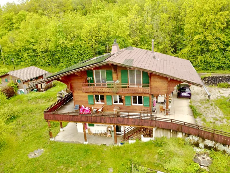 Maison de 2 logements en droit de superficie avec vue lac et Alpes (2)