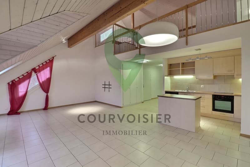 Magnifique duplex en attique de 4.5 pièces avec grands volumes