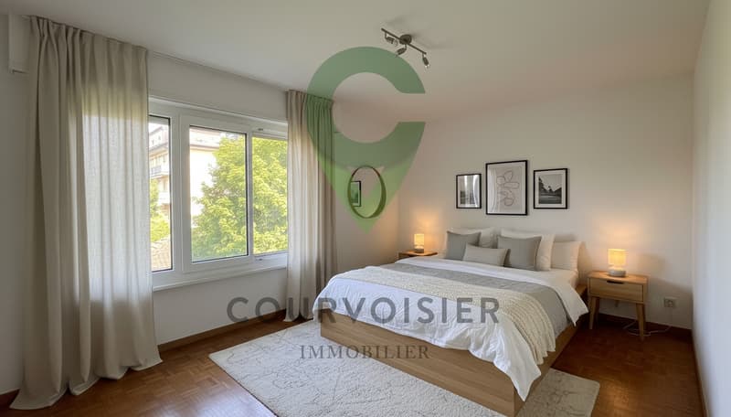 AGREABLE APPARTEMENT A CHEXBRES AVEC VUE SUR LES ALPES ET LE LAC (3)