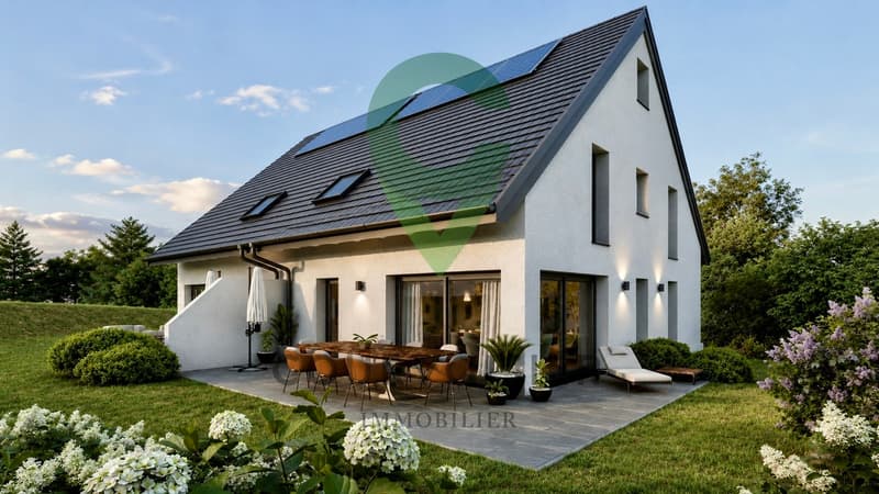 Villa jumelle contemporaine neuve dans un cadre de vie privilégié (1)