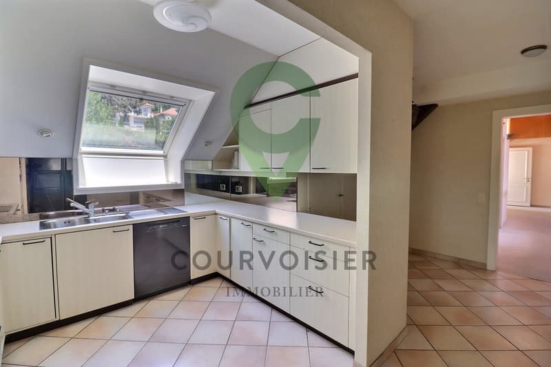 APPARTEMENT EN ATTIQUE AVEC VUE IMPRENABLE SUR LE LAC ET ALPES (11)