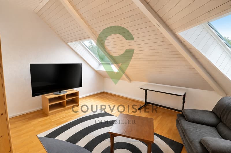 Villa contemporaine avec 2 logements, jardin et piscine à Rolle (10)