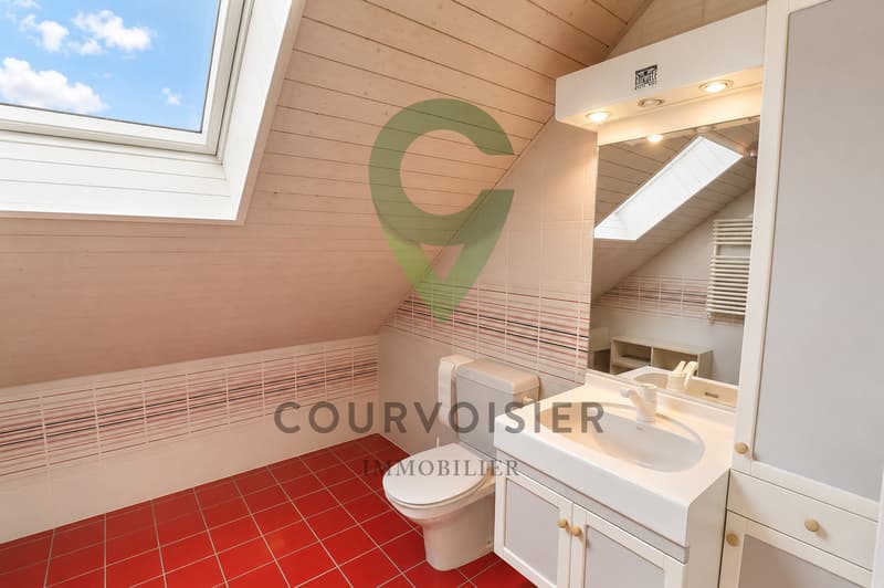 Villa contemporaine avec 2 logements, jardin et piscine à Rolle (13)