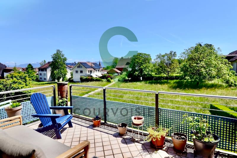 Confortable duplex en attique avec cachet et vue dégagée près de Nyon (1)