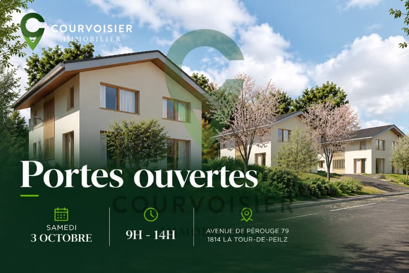 La résidence des quatre - 3 Villas de 6.5 pièces à 5 minutes de Vevey (1)