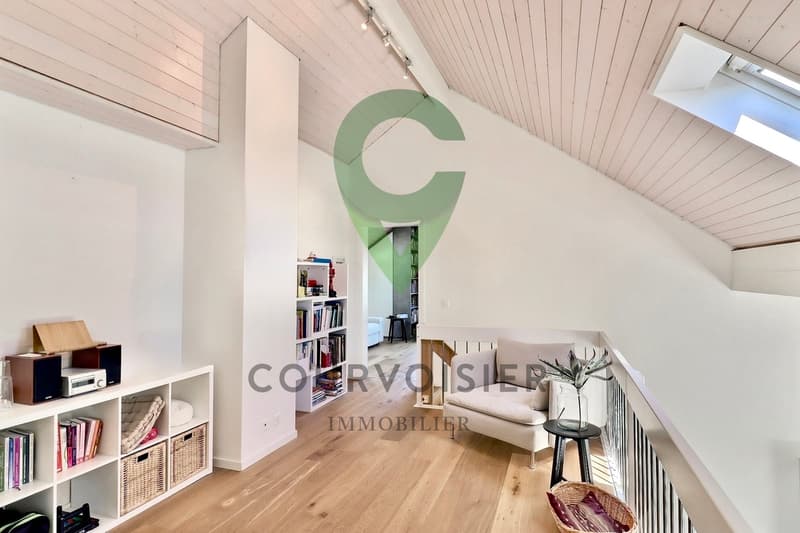 Spacieux duplex en attique avec cachet à 5 minutes de Nyon (9)
