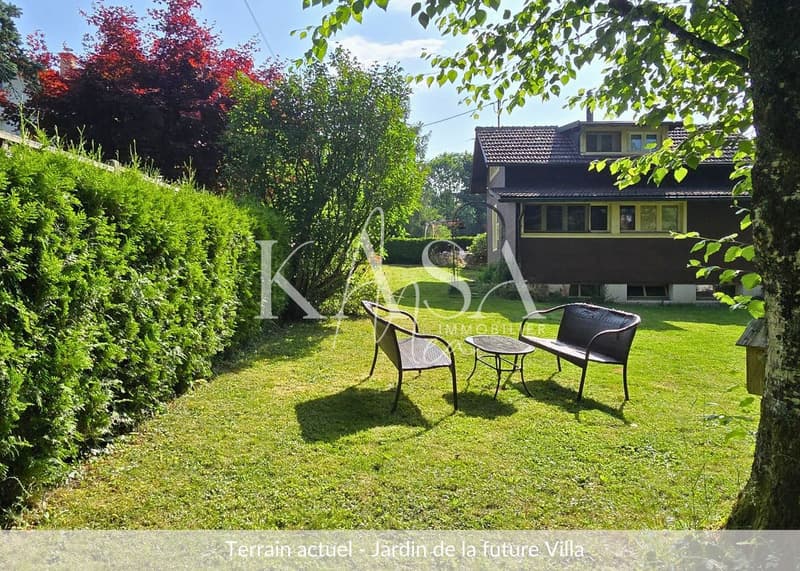 Terrain actuel - jardin du futur bien