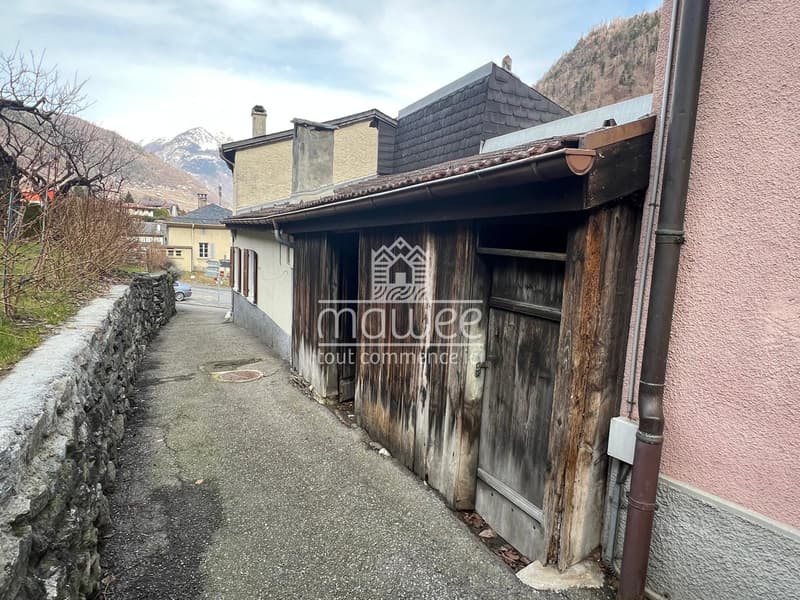 Grange historique à transformer - centre du Brocard (Martigny-Croix) (4)