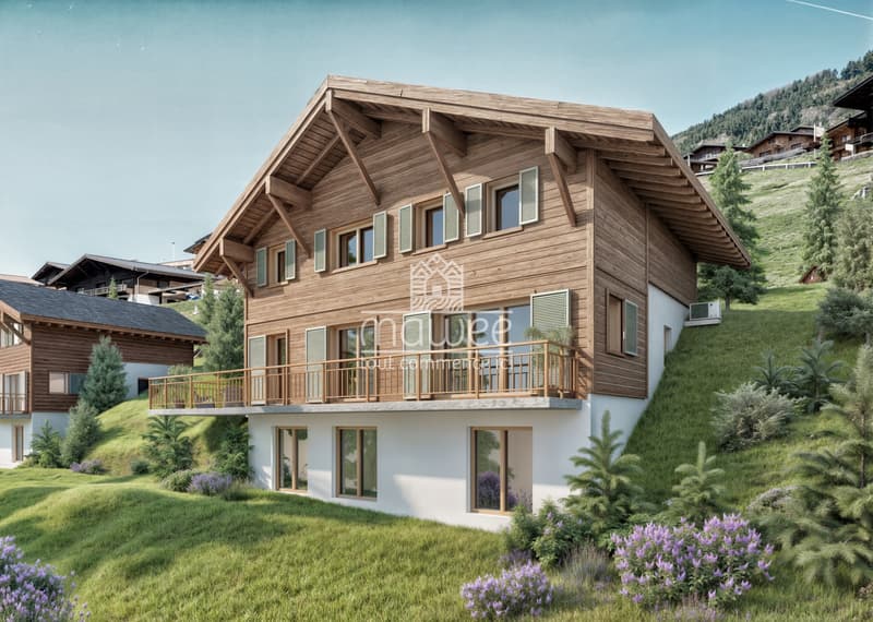 Chalet individuel neuf avec grand balcon et vue dégagée ! (5)
