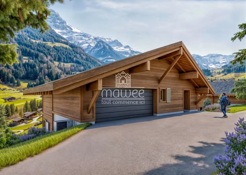 Chalet individuel neuf avec grand balcon et vue dégagée ! (3)