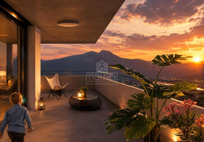 Appartement neuf de 2,5 pièces avec grand balcon à Grône (2)